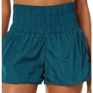 FP Movement The Way Home Shorts Teal Athletic Shorts